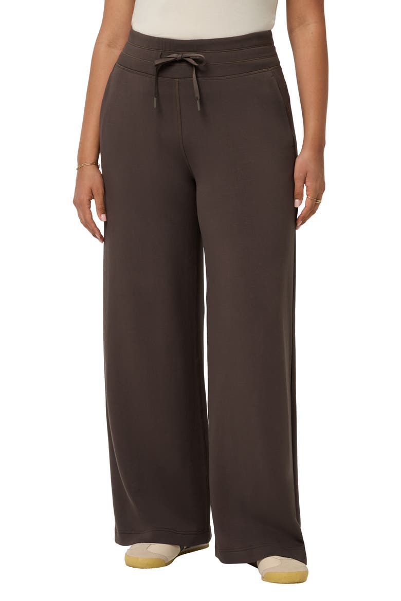 Skyloft Soft Wide Leg Pants, Main, color, TURKISH COFFEE