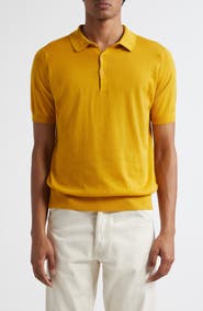John Smedley Elias Sea Island Cotton & Cashmere Polo Sweater (Nordstrom Exclusive)