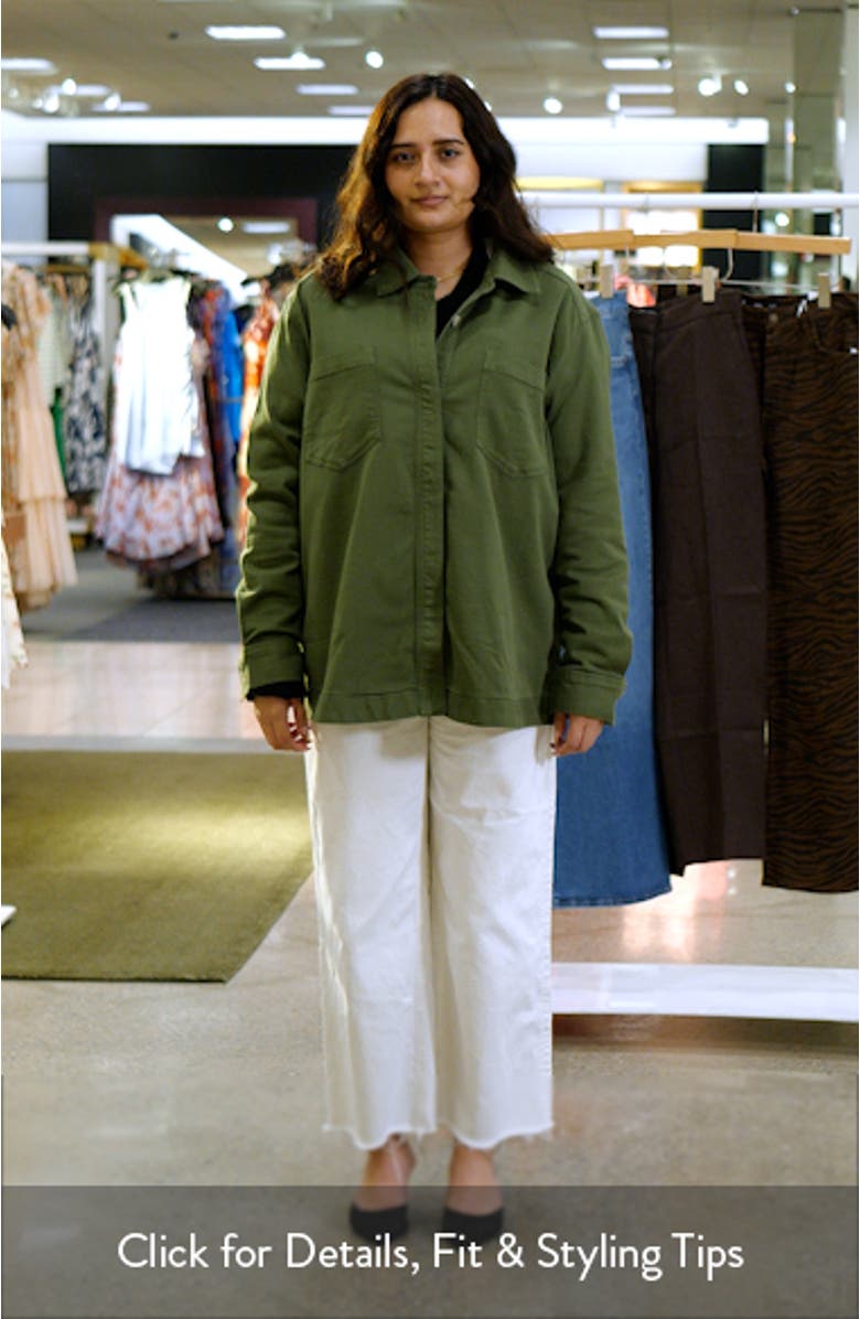 Everyday Twill Shacket, sales video thumbnail