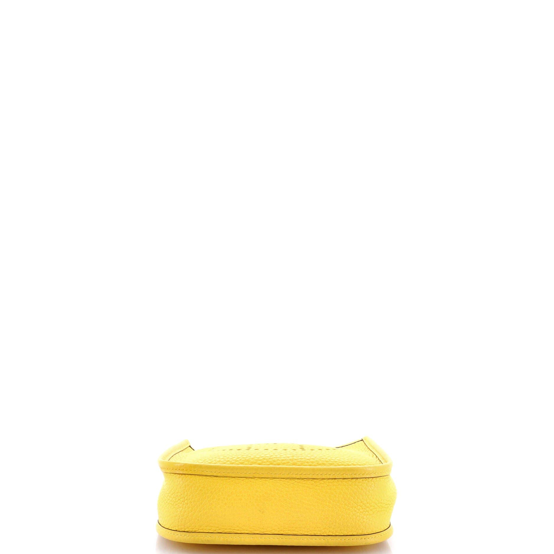 Pre-Owned Hermes Evelyne Bag Gen III Clemence TPM, Alternate, color, Jaune De Naples