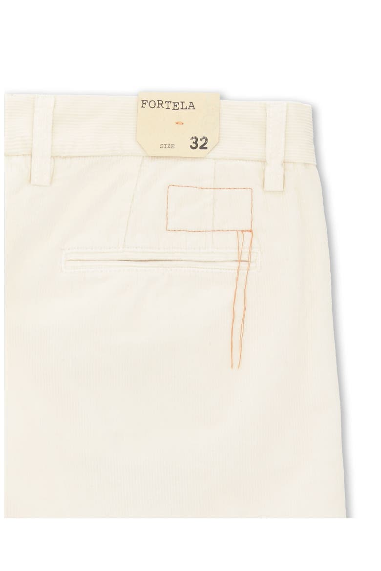 Pences Corduroy Pleated Trousers, Alternate, color, WHITE