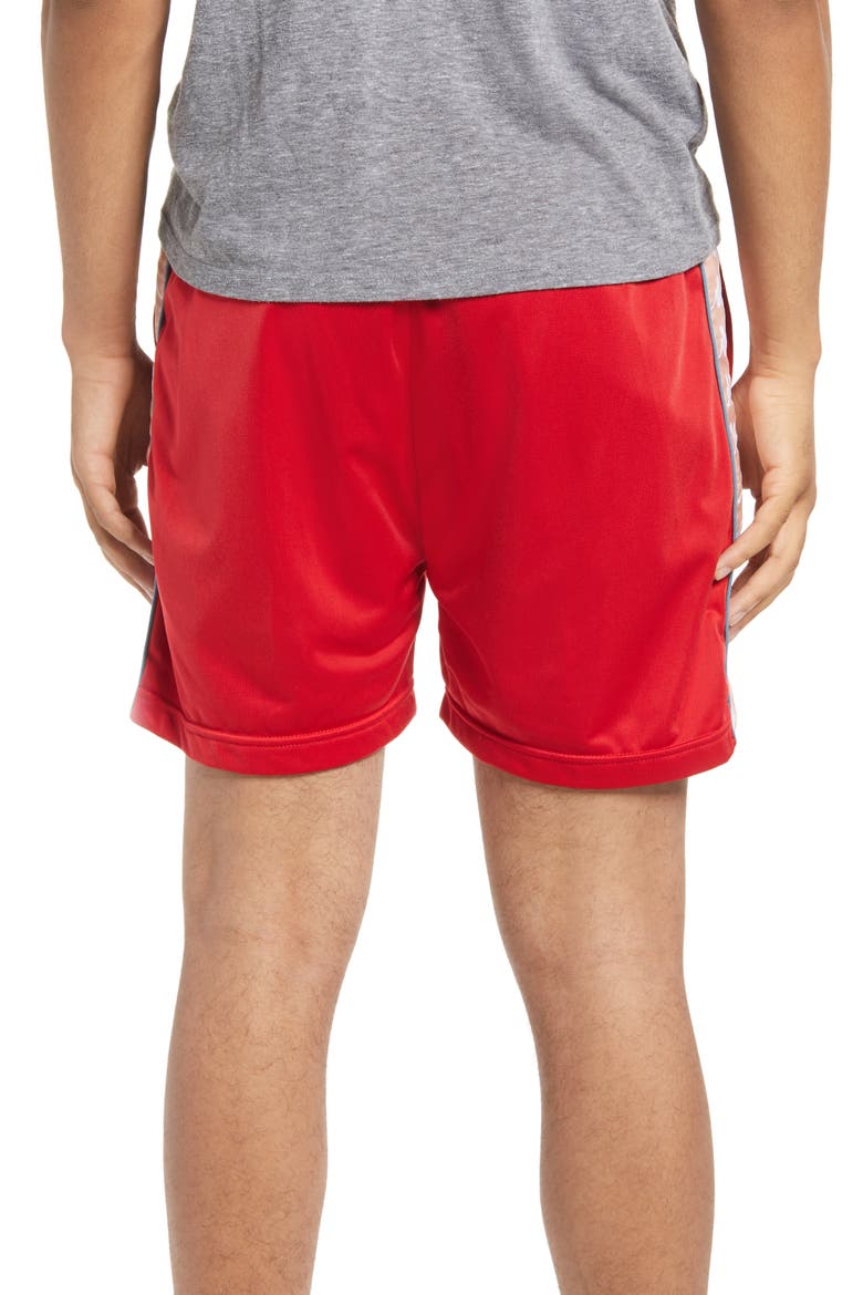 Kappa 222 Banda Cole Athletic Shorts, Alternate, color, RED/ PINK/ WHITE