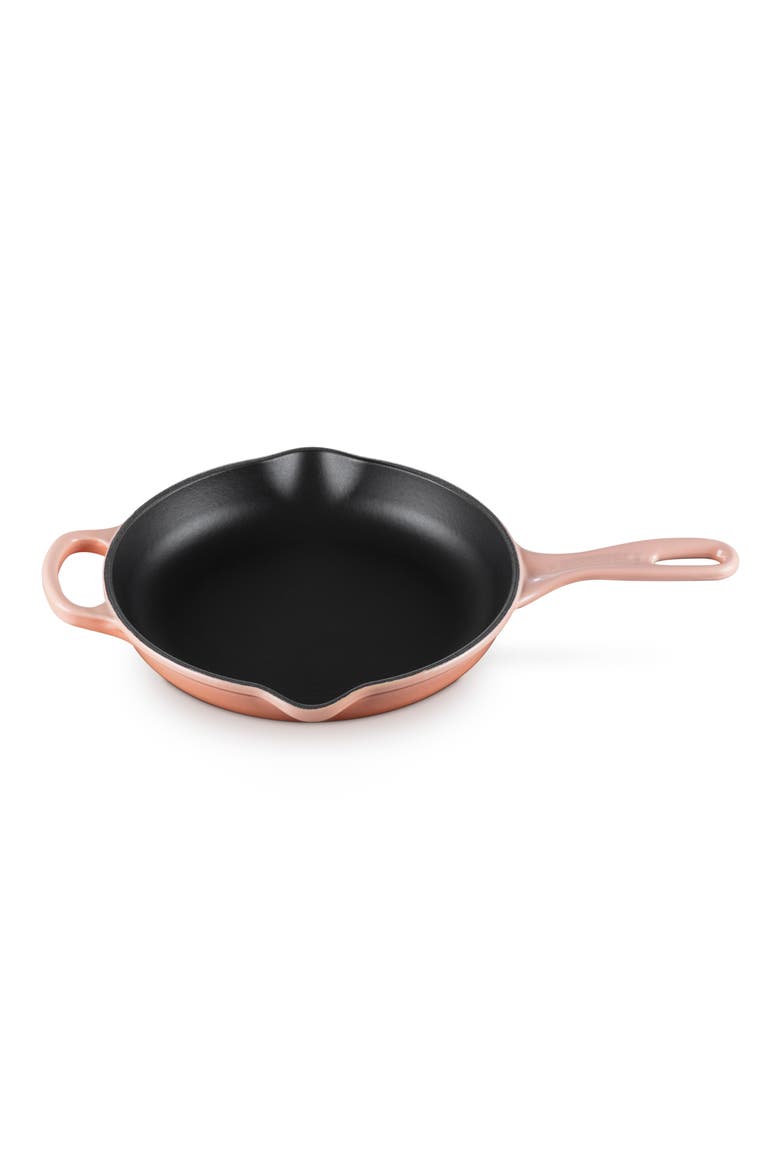 Signature 9-Inch Enamel Cast Iron Skillet, Alternate, color, PECHE