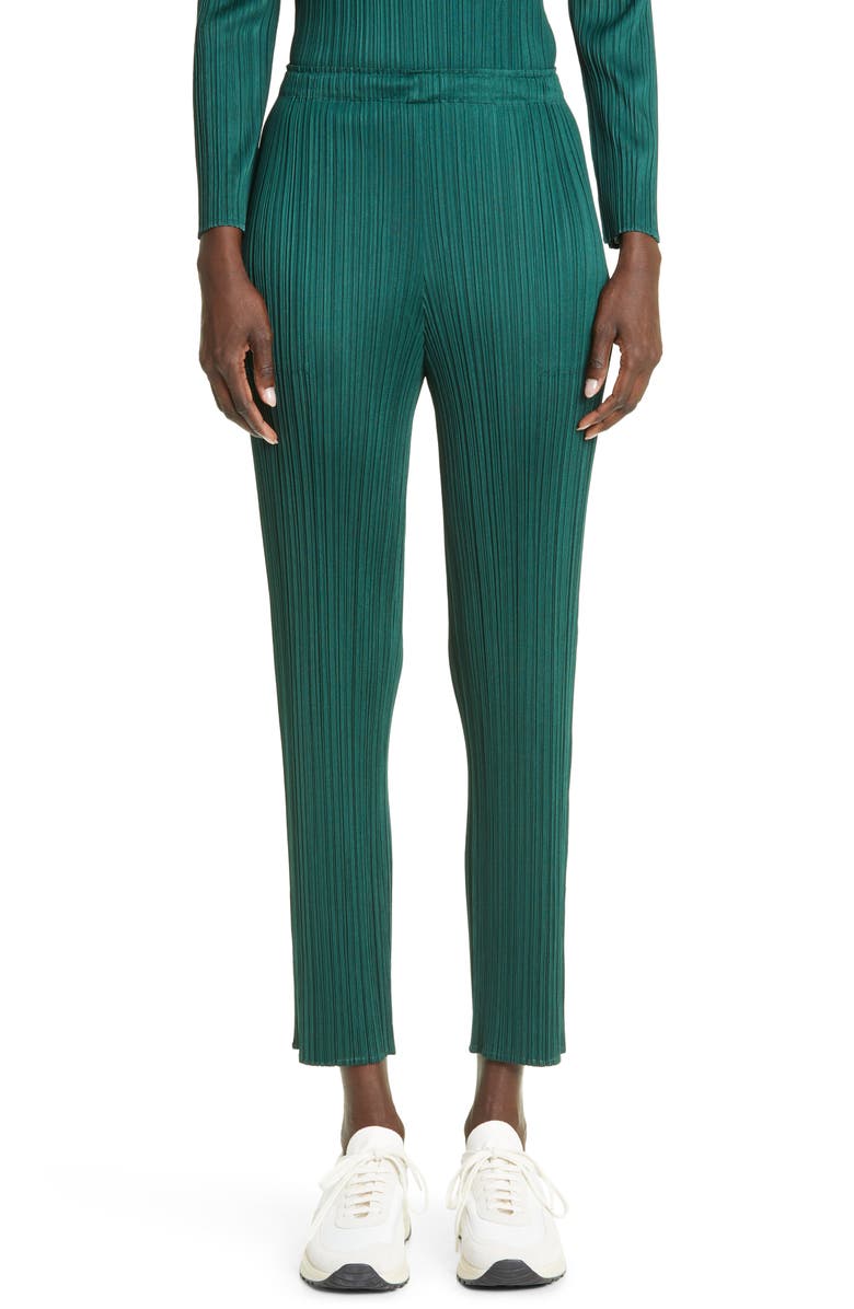 Pleats Please Issey Miyake New Colorful Basics 3 Pleated Crop Pants, Main, color,
