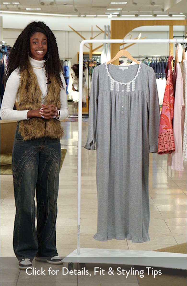 Cotton Blend Interlock Ballet Nightgown, sales video thumbnail