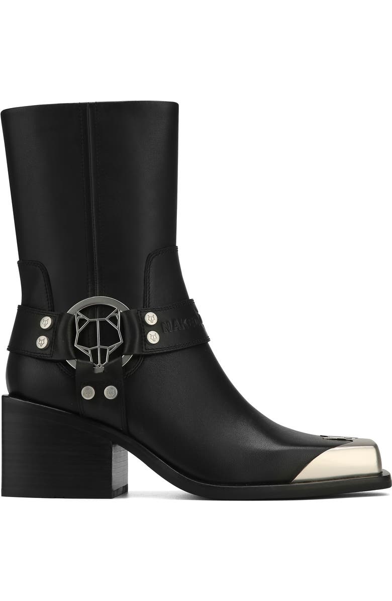 Naked Wolfe Knight Cow Leather Boot, Alternate, color, Black