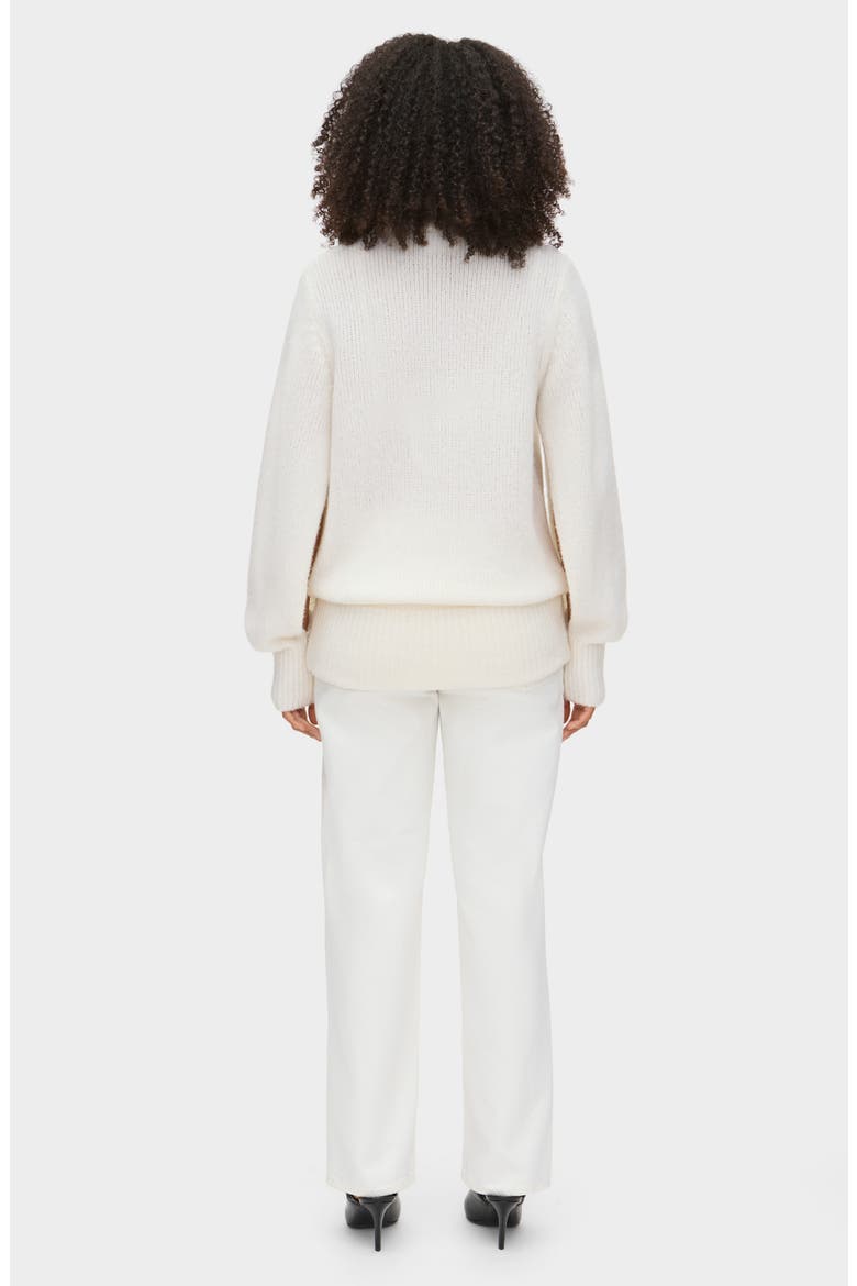 Liv Merino Wool & Cashmere Blend Sweater, Alternate, color, IVORY