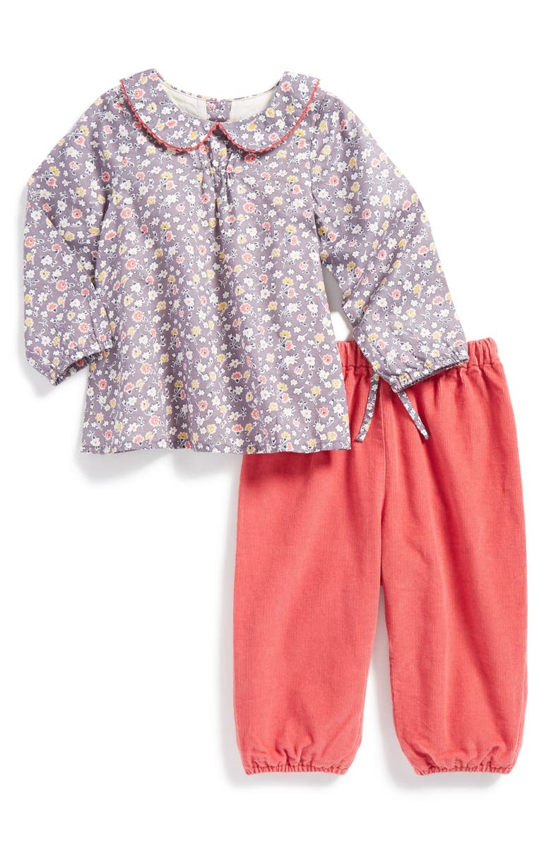 Mini Boden 'Pretty Play Set' Top & Pants, Main, color, 