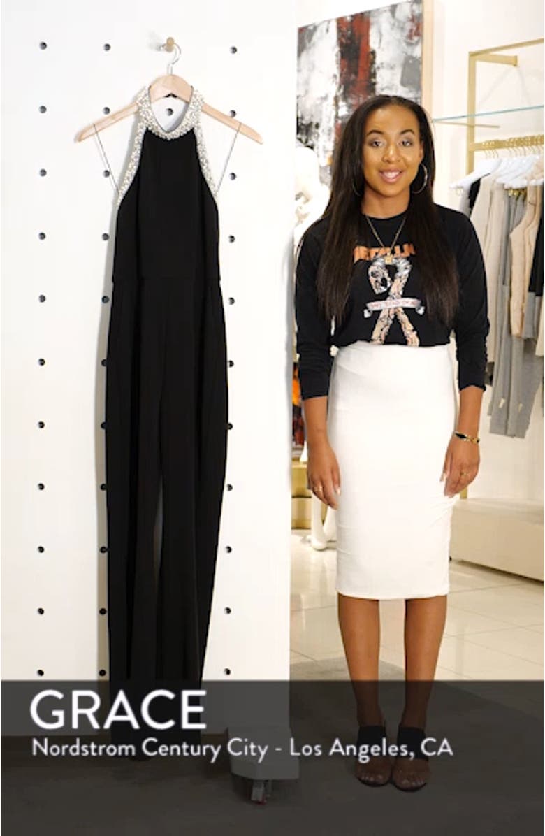 Halter Crepe Jumpsuit, sales video thumbnail