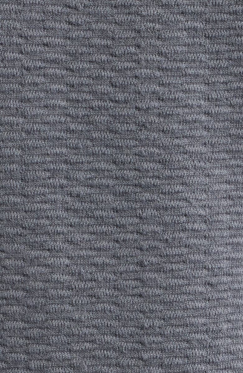 BOSS Diluigi Long Sleeve Virgin Wool Blend Polo Sweater, Alternate, color, Grey