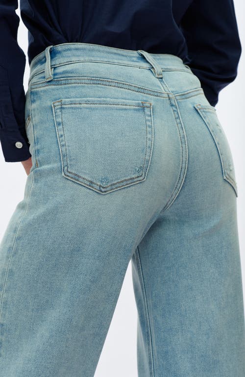 Bayeas Lisa Ankle Wide Leg Jeans In Animal Print