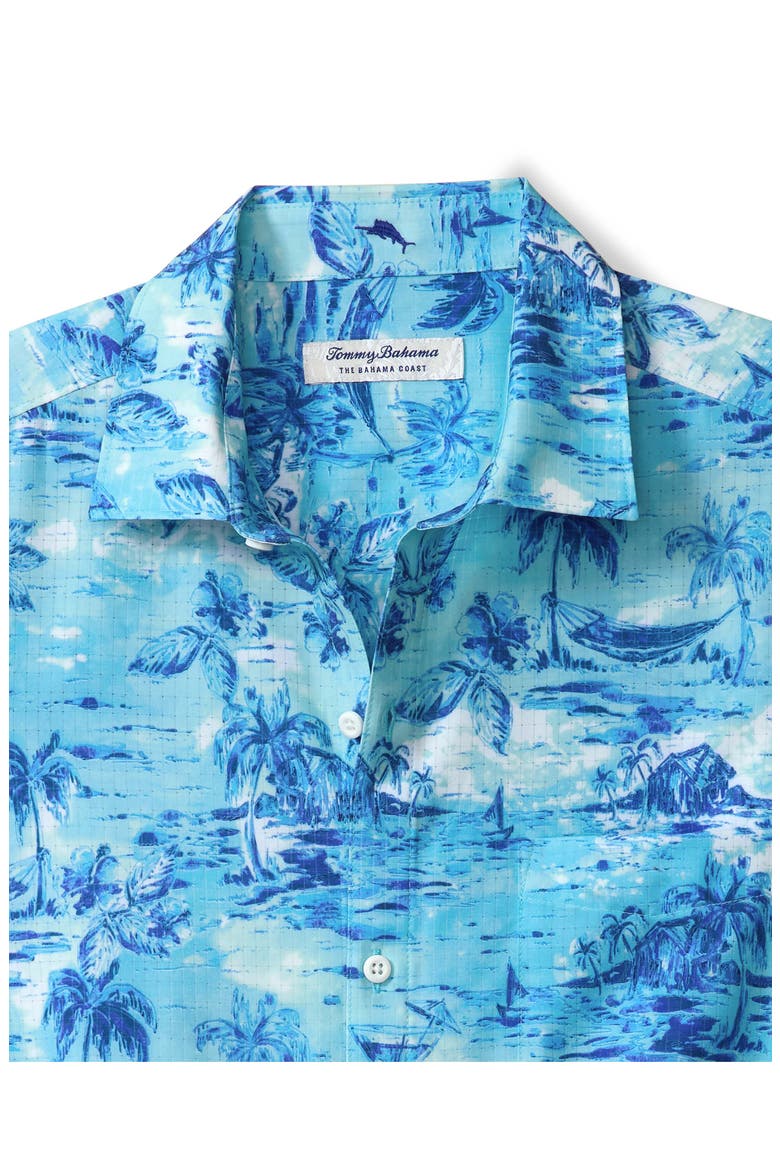 Bahama Coast Tidal Pursuit IslandZone® Short Sleeve Button-Up Shirt, Alternate, color, BEACH BUM