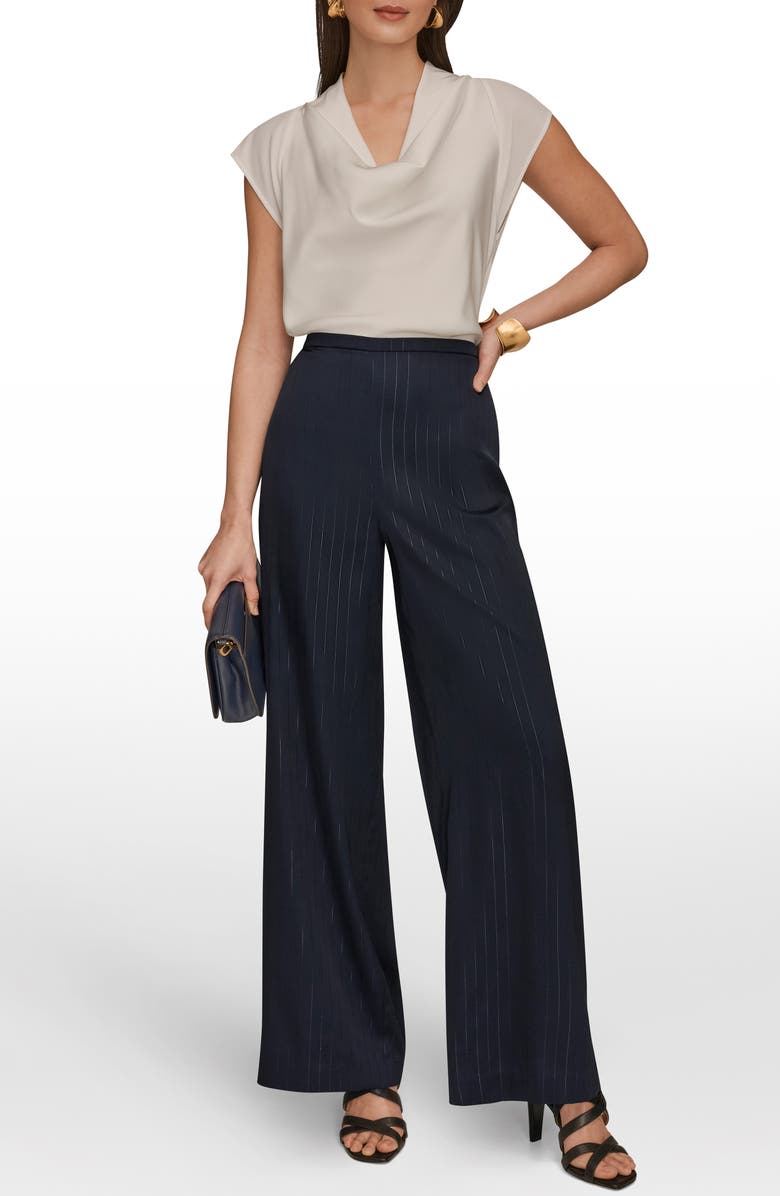 Donna Karan New York Wide Leg Pull-On Pants, Alternate, color, 