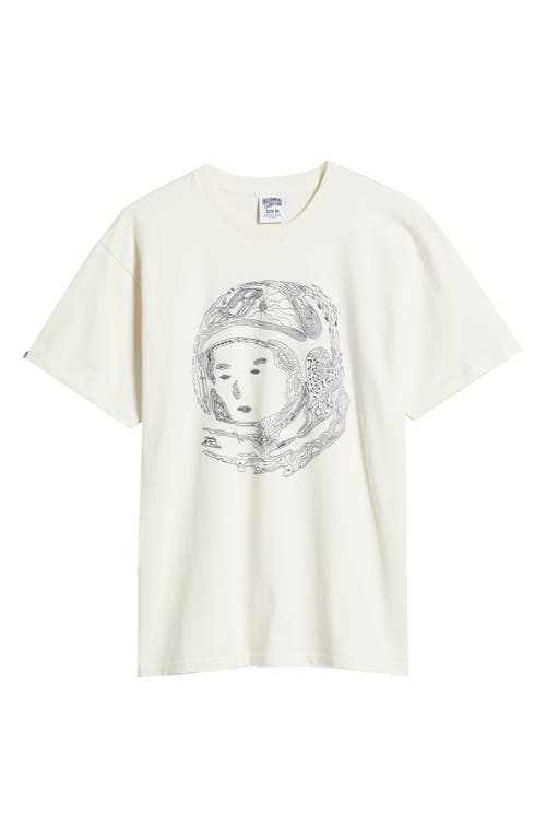 Billionaire Boys Club Helmet Head Embroidered Cotton Graphic T-shirt In Whisper White