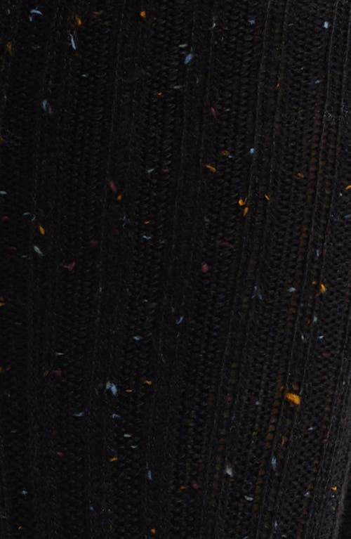 Hue Rib Tweed Knee High Socks In Black