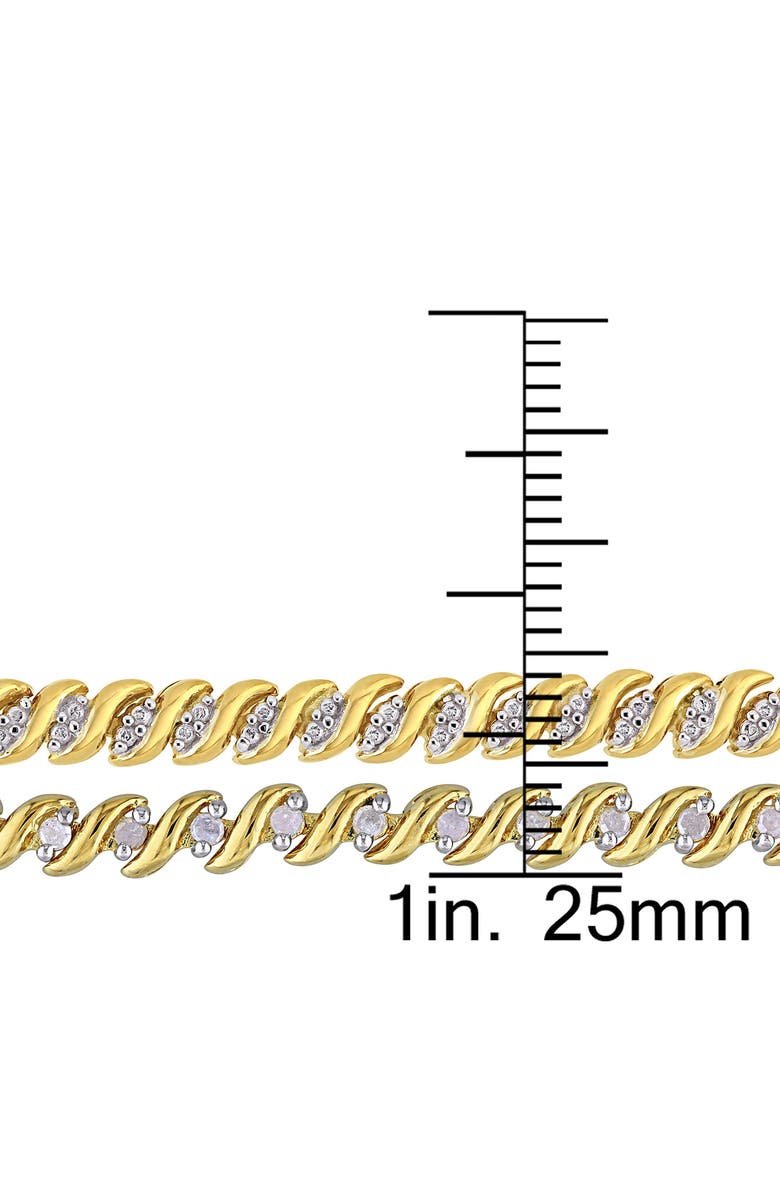 DELMAR Twisted Diamond Necklace & Bracelet Set - 1.5ct., Alternate, color, 