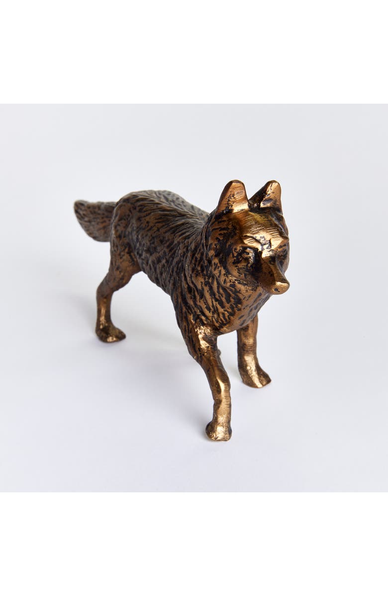 Napa Home & Garden Sly Fox Sculpture, Main, color, Gold