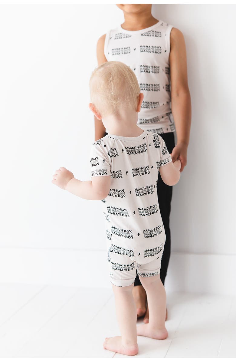 Charlie Lou Baby<sup>®</sup> Double Zipper Shortie Romper | Mama's Boy | 6-12M, Alternate, color, 