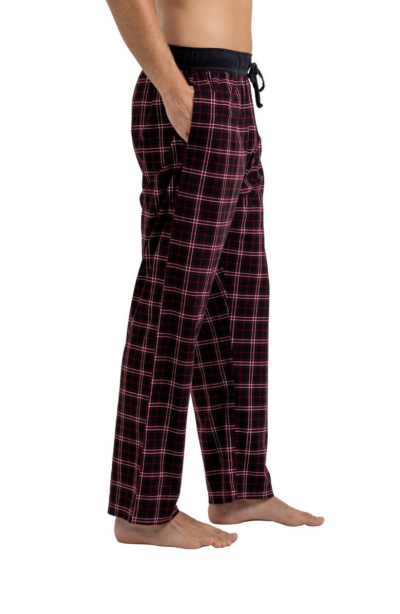 Rainforest Brushed Plaid Flannel Lounge Pants, Alternate, color,
