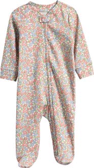 Little Planet Floral Organic Cotton Footie