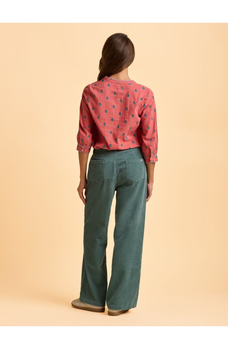 Brakeburn Sara 3/4 Sleeve Round Neck Shirt, Alternate, color, Pink