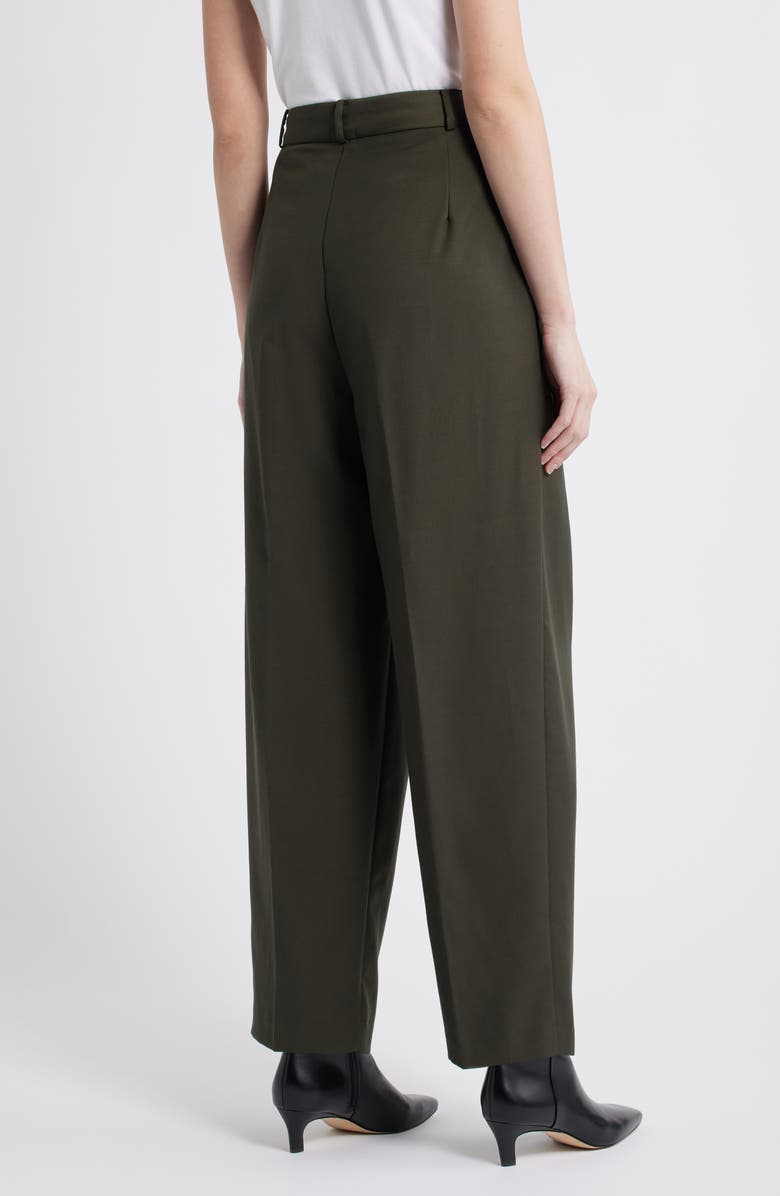 MANGO Nasa Pleated Trousers, Alternate, color, Khaki Green