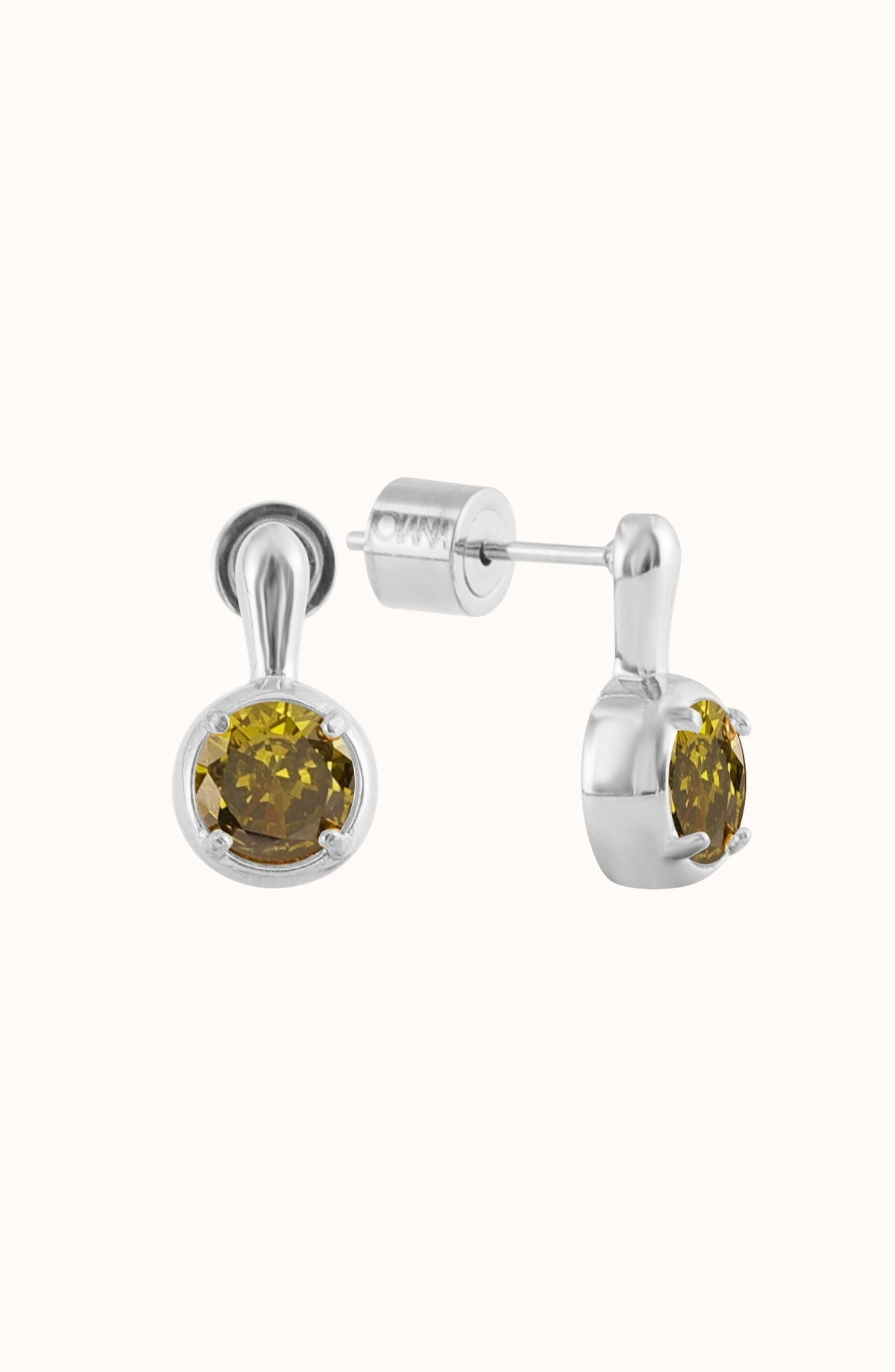 Peridot / White Silver