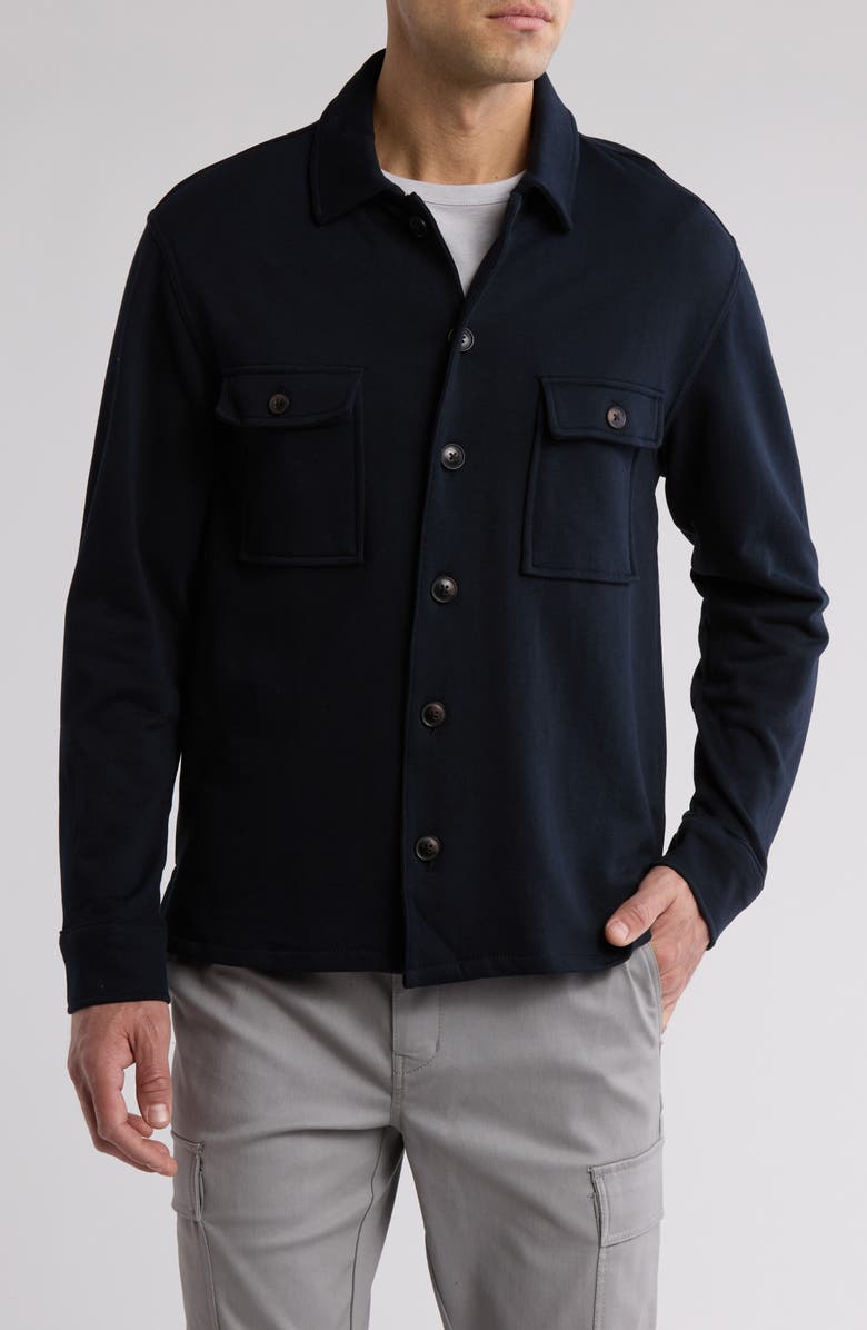 Slate & Stone French Terry Knit Overshirt, Main, color, 
