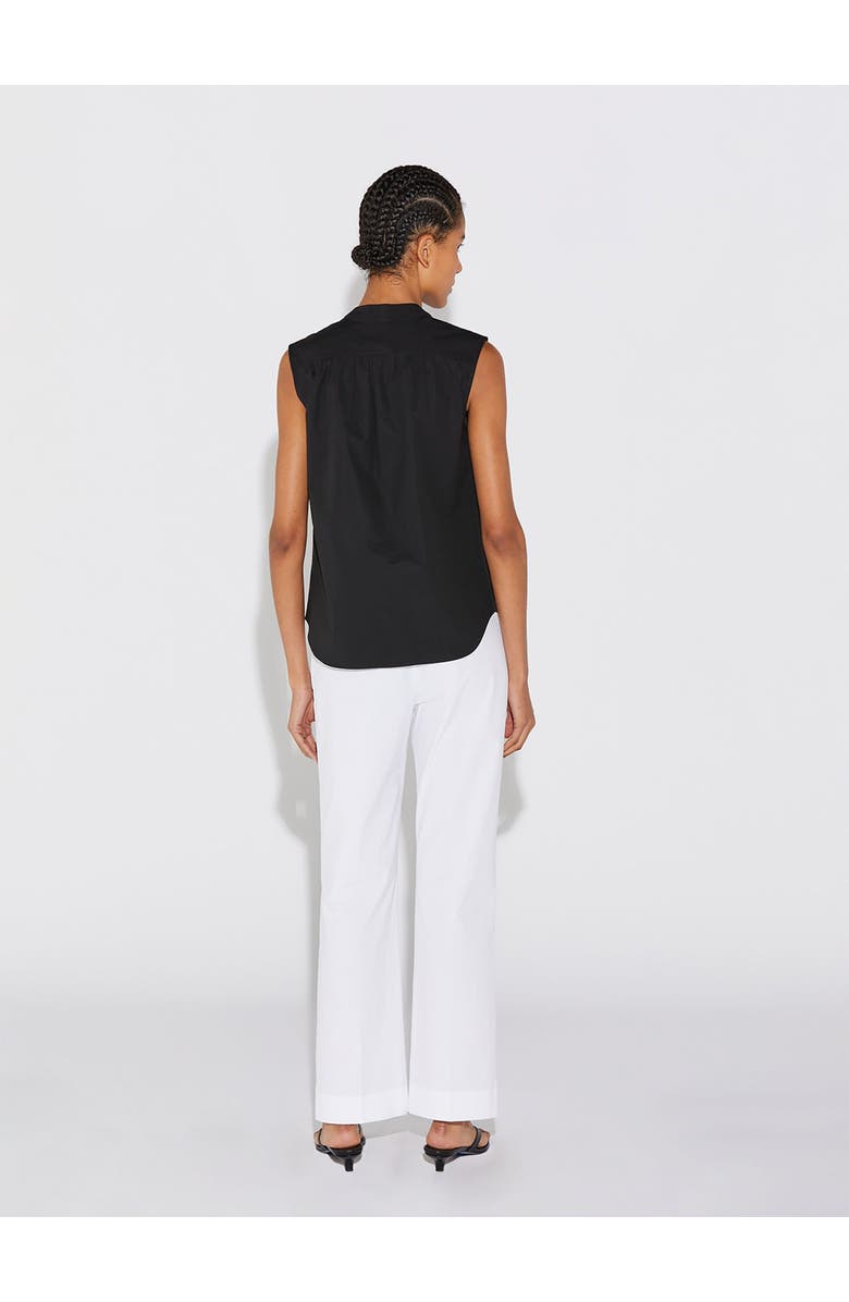 Callas Milano Olympia SLEEVELESS Sleeveless Poplin Top, Alternate, color, Black