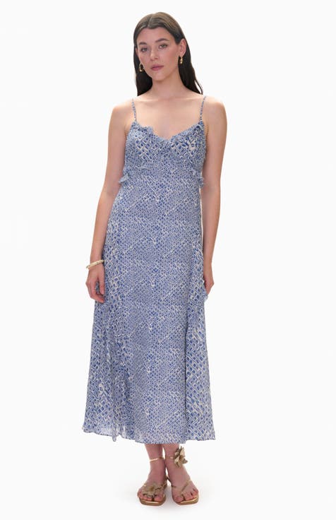 Olivia Print Mix Slip Dress