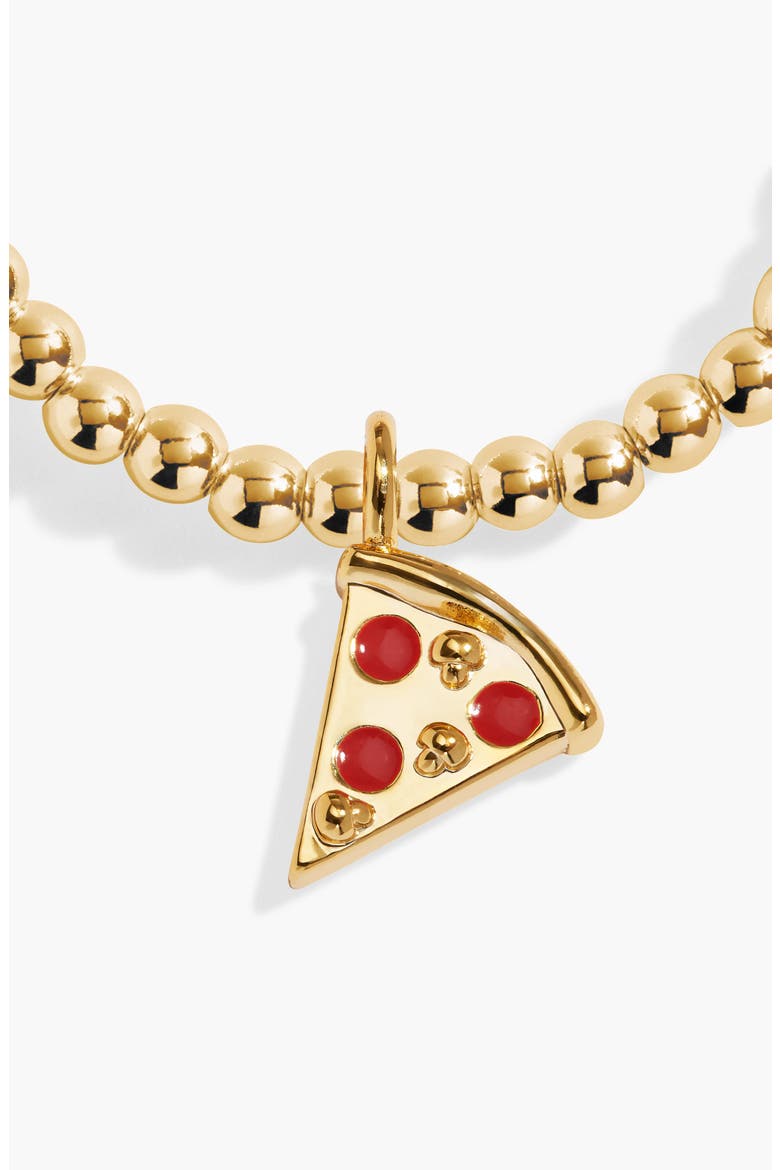 A Little Vibes 'Pizza Lovers' Club' Bracelet, Alternate, color, Gold Plated