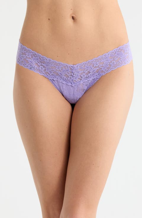 Signature Lace Low Rise Thong
