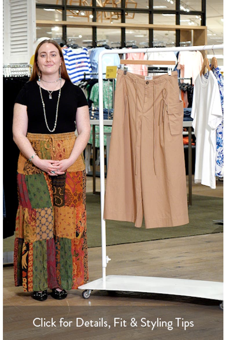 Tatianna Belted Organic Cotton Ankle Wide Leg Pants video