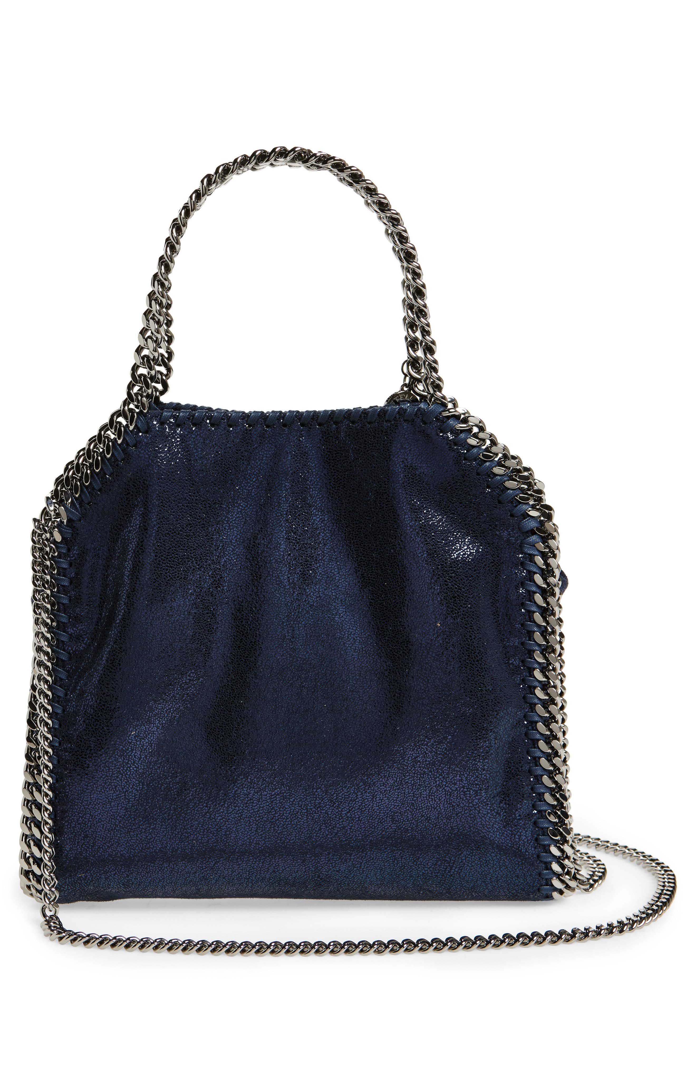 Stella McCartney Mini Falabella Faux Leather Crossbody Bag, Alternate, color, 