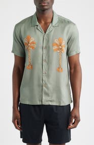 Boardies Oasis Palms Print Camp Shirt