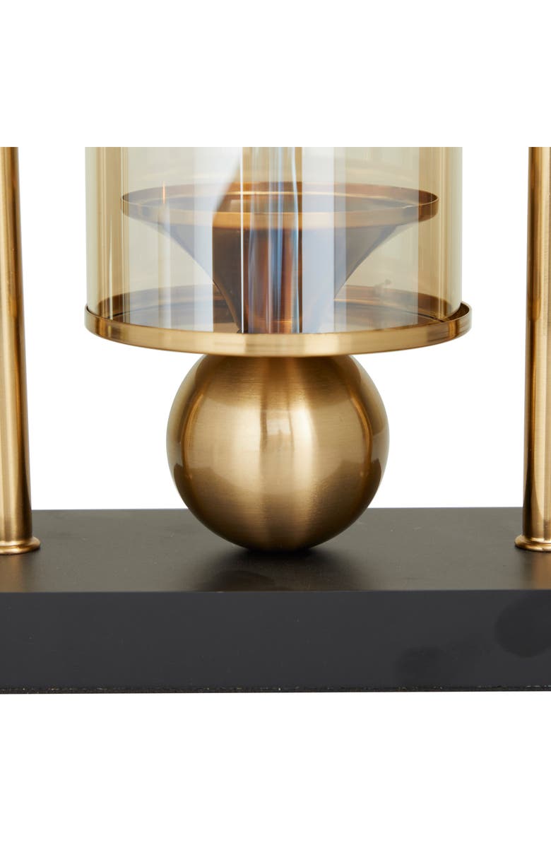 COSMO BY COSMOPOLITAN Gold Metal Hurricane Table Lamp, Alternate, color, Gold