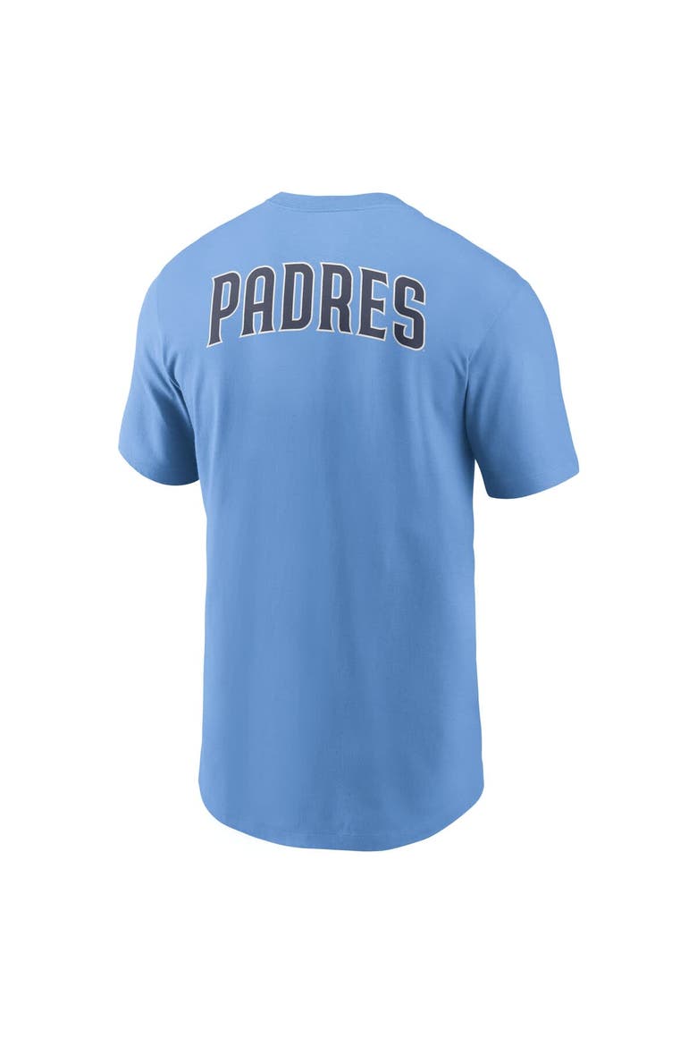 Men's Nike  Light Blue San Diego Padres Record Shattered T-Shirt, Alternate, color, Light Blue