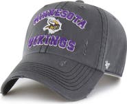 '47 Men's '47 Charcoal Minnesota Vikings Seymoore Clean Up Adjustable Hat