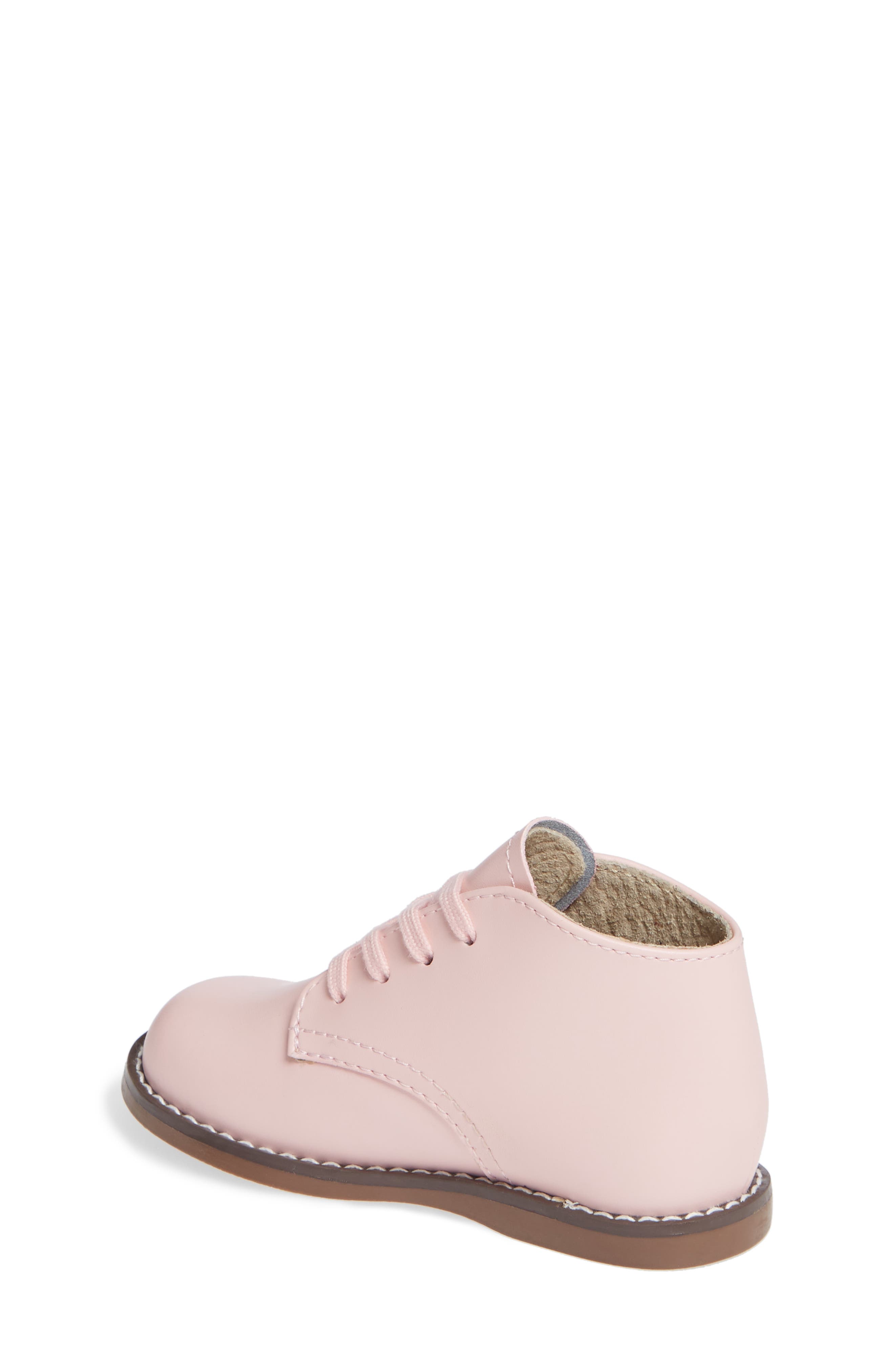 Footmates Tina Lace-Up Bootie, Alternate, color, Pink