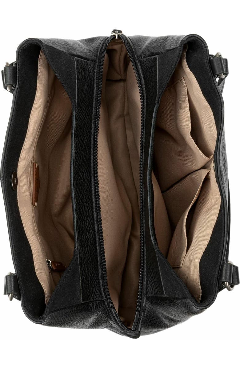 The Sak Melrose Leather Satchel, Alternate, color, Black