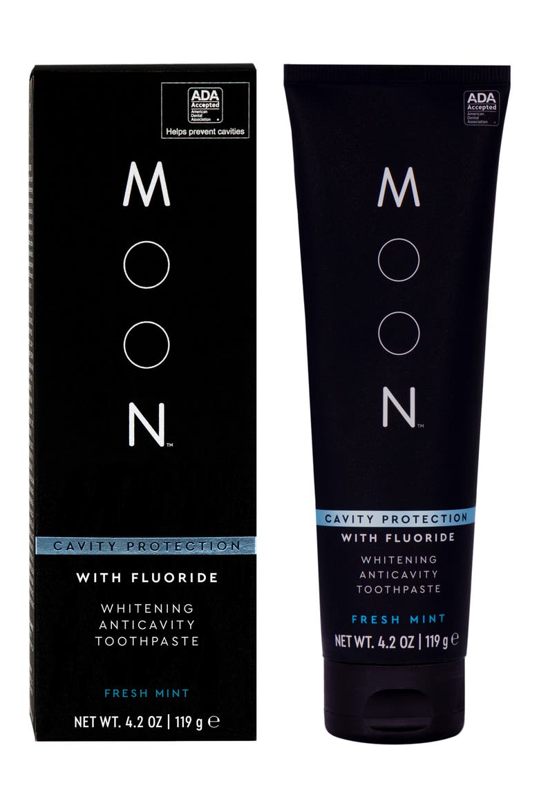 Fresh Mint Cavity Protection with Fluoride Teeth Whitening Toothpaste, Main, color, NO COLOR
