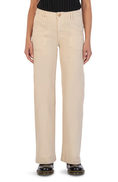 Meg Utility Pocket High Waist Wide Leg Pants