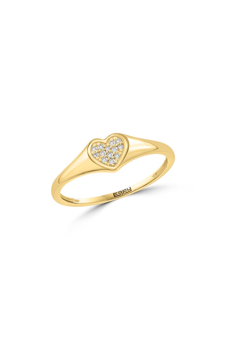 Diamond Heart Ring, Main, color, GOLD
