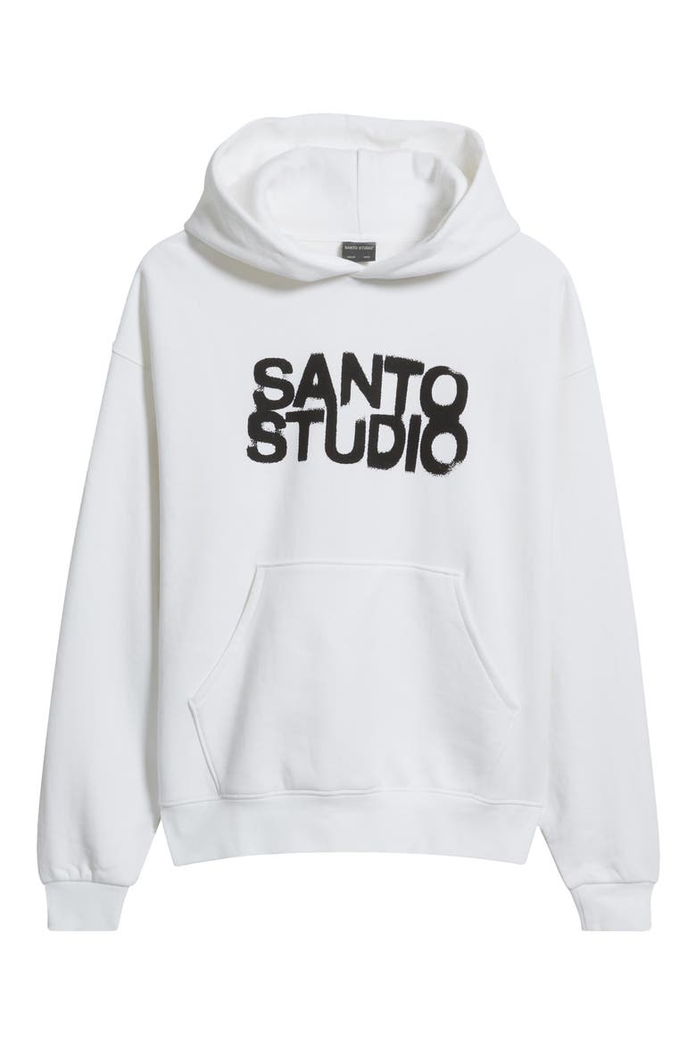 Big Spray Graphic Cotton Hoodie, Alternate, color, WHITE