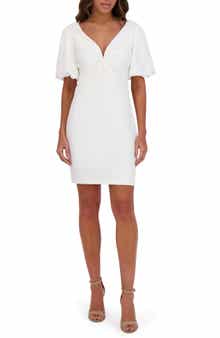 Siena Gab Puff Sleeve Minidress