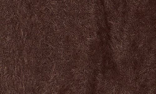 Ichi Eyelash Knit Cardigan In Brown