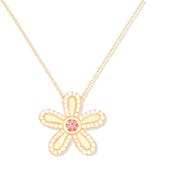 Campbell + Charlotte Juju Flower Charm Necklace