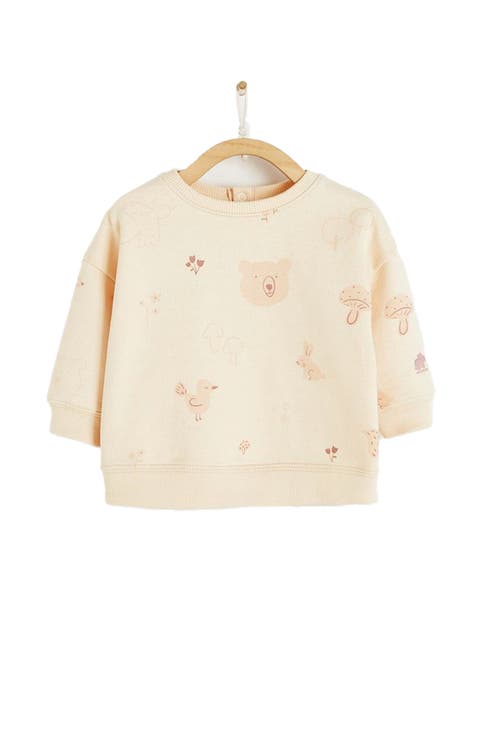 Premium Cotton Tree Print Sweatshirt For Infant