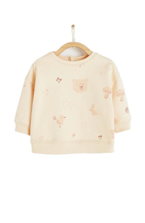 Babycottons Tree Print Sweatshirt In Multicolor
