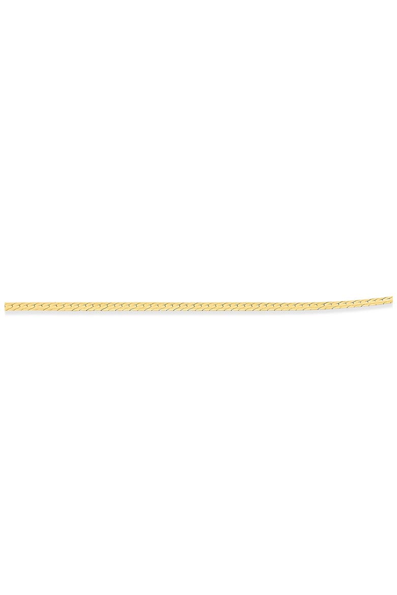 14K Gold 1mm Herringbone Chain Bracelet, Alternate, color, 14K YELLOW GOLD